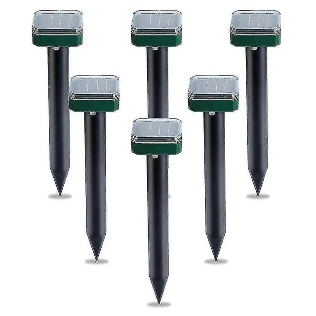 6 Pcs Solar Powered Snake Repellent For Outdoors,ultrasonic Snake Repellent,solar Snake Repellent For Outdoors,electronic Snake Repeller For Yard
