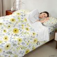 thumbnail image 4 of Manfei Cottagecore Blossom Bed Sheets 4-Piece,Vintage Flowers Leaves Full Size Sheets,1 Flat Sheet,1 Fitted Sheet and 2 Pillowcases, 4 of 6
