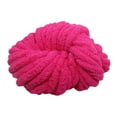 thumbnail image 2 of S SERENABLE Chunky Chenille Yarn Acrylic Fibers Gauge 7 Jumbo Giant Washable Bulky Yarn Thick Yarn for Sofa Throw Crocheting Hat Blanket Rose Red, 2 of 8