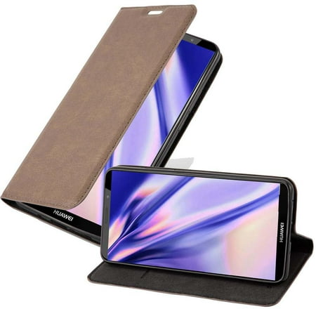 Cadorabo Cover for Huawei MATE 10 PRO Case in COFFEE BROWN with magnetic closure