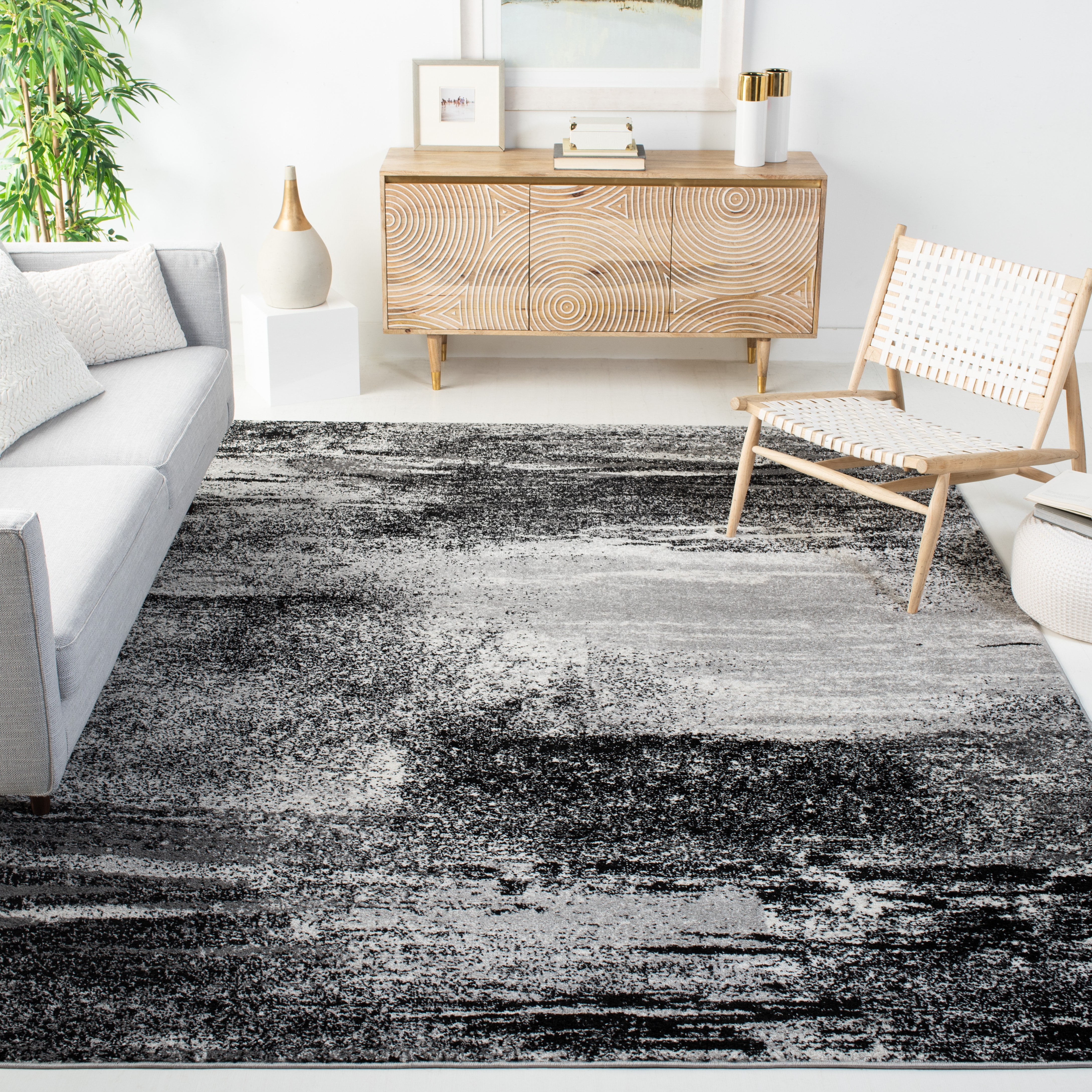 Safavieh Adirondack Rudyard Abstract Ombre Area Rug, Silver/Multi, 9' x 12'