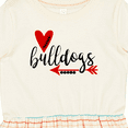 thumbnail image 4 of Inktastic Bulldogs with Heart and Arrow Girls Toddler Dress, 4 of 5