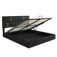 thumbnail image 3 of HMSHA Queen Size Upholstered Platform Bed with Hydraulic Storage System,No Box Spring Needed,Black, 3 of 10