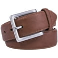 thumbnail image 2 of Genuine Leather Dress Belts For Men - Mens Belt For Suits, Jeans, Uniform With Single Prong Buckle - Designed in the USA, 2 of 4