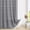 Lightgrey, variant on Extra Long Boho Farmhouse Shower Curtain with Tassel, Linen Bohemian French Country Chic Bathroom Shower Curtain Set, Fabric Striped Textured Shower Curtain 72x84 - White