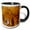 Black/White, variant on 3drose, Qalat Ar-rabid Arabic Fortress Castle. Stone Corridor. Ajlun, Jordan., 15oz Mug