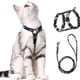 thumbnail image 1 of Arnés para gatos con diseño floral con correa Correa para gatos con arnés para gatos con cordón redondo Correa ajustable para el pecho a prueba de fugas Adecuado para gatos pequeños y medianos, 1 of 6