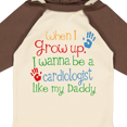 thumbnail image 4 of Inktastic Cardiologist Like Daddy Boys or Girls Long Sleeve Baby Bodysuit, 4 of 5