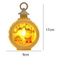 thumbnail image 3 of Suministros de decoración navideña Led pequeña luz redonda linterna portátil regalo decoración de ventana (estilo C), 3 of 5