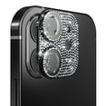 thumbnail image 5 of For Apple iPhone 15 Plus (6.7") Camera Lens Full Tempered Glass With Diamond Bling Glitter Rhinestone Lens Protective Cover ,Xpm Phone Case [ Black ], 5 of 6