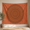 D, variant on XaaKee, Boho Rust Starburst Tapestry Wall Hanging, Dark Background Mandala Art, 60x40Inch