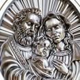 thumbnail image 5 of 925 Sterling Silver Virgin Mary Madonna Jesus Christ Cross Ring TA511 US Size 12, 5 of 15