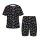 thumbnail image 1 of Balery Multicolored Butterflies Conjunto de Pijama Infantil de Manga Corta con Estampado – Ropa de Dormir de Algodón Suave-Small, 1 of 6