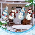 thumbnail image 2 of Calcetines de invierno Moucuny para colgar en 3D, diseño de muñeco de nieve, 40 cm, 4 unidades, 2 of 6