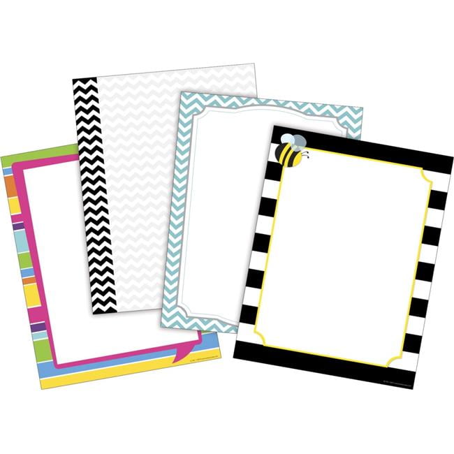 Decorative Assorted Computer Paper, 8.5 x 11 in. - Pack of 200 ...