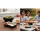 thumbnail image 4 of Set Ensaladera y Botanero 2 en 1 Resistente | Organizador de Botanas con Compartimentos | Ideal para Fiestas, Cocina, Picnics y Snacks en Casa | Práctico, Ligero y Duradero (Negro), 4 of 4
