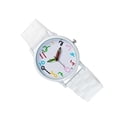 thumbnail image 2 of EeaseMX 1 reloj de cuarzo para niños, reloj de pulsera creativo para aprender el tiempo, reloj para estudiantes (blanco), 2 of 7