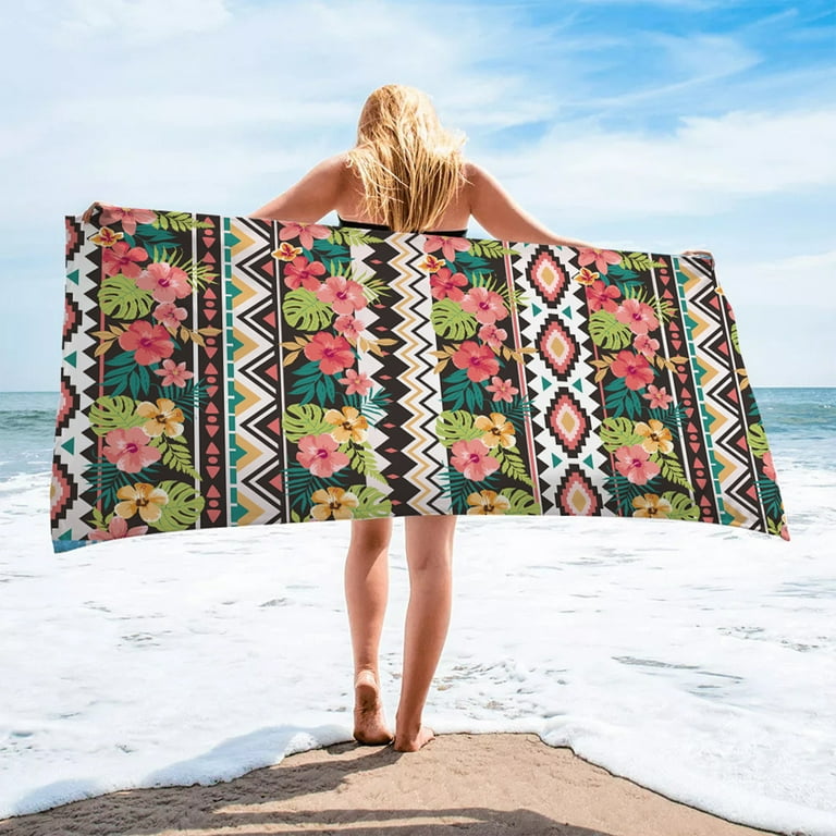 EQWLJWE Beach Towels Oversized Microfiber Bath Towels Cute