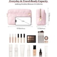 thumbnail image 2 of Makeup Bag Travel Toiletry Bag, Puffy Padded  Bag for Women, Makeup Organizer Case, Wide-open Pouch Purse, Travel Essentials, 2 of 6