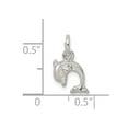 thumbnail image 5 of 925 Sterling Silver Dolphin Charm Pendant, 5 of 5