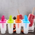 thumbnail image 3 of 1 juego de moldes para paletas - Máquina para hacer paletas de hielo - Moldes de plástico transparente para helado casero, bandeja para yogur de frutas, batidos, utensilios de cocina, 3 of 8