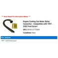 thumbnail image 2 of Engine Cooling Fan Motor Relay Connector - Compatible with 1997 - 2003 Ford Escort 1998 1999 2000 2001 2002, 2 of 2