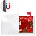 thumbnail image 3 of Merry Christmas Nutcracker Poinsettia Decoration Mailbox Cover with Magnetic Strip Winter Mailbox Wraps Post Letter Box Cover Standard Size 21" X 18" for Garden Outdoor Yard Decor, 3 of 6