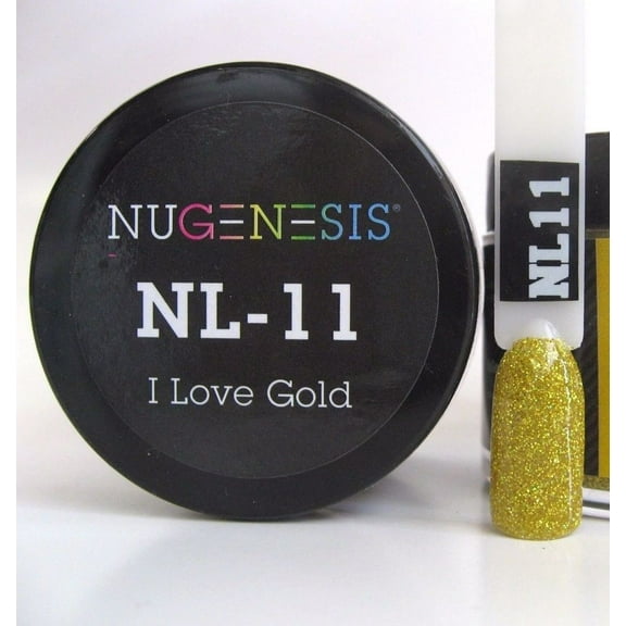 NUGENESIS Nail Color Dip Dipping Powder 1.5oz/jar - NL11 LOVE GOLD