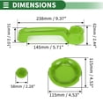thumbnail image 4 of Conjunto de cubiertas para manijas de puerta exterior Unique Bargains, trim decorativo para Jeep Wrangler JK 2DR 2007-2017, ABS, Verde, 1 juego, 4 of 6