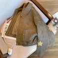 thumbnail image 5 of -Chaqueta de ante corta Vintage para mujer, ropa de calle de estrella Y2k, abrigo de carreras de moda coreana, ropa de diseñador de gran tamaño, Otoño e Invierno, 5 of 5