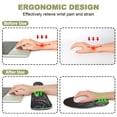 thumbnail image 2 of Alfombrilla ergonómica para ratón y reposamuñecas para teclado G JGOO, color negro, 2 of 7