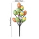 thumbnail image 2 of Flores de Pascua Artificiales para la Decoración Ramos de Huevo Impresas 25cm, Plástico Y Tallo de Hierro para Jarrón Y Decoraciones de Pascua para el Hogar, 2 of 7
