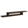 thumbnail image 7 of BELLEZE Modern Floating Wall Mounted 72" TV Console With Built-In Shelf, Space Saving Decorative Contemporary Media Storage, For Up To 100lbs - Motif (Espresso), 7 of 7