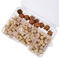 thumbnail image 1 of OULII Cute Thumb Tacks Wood Tacks Assorted Color Art and Craft Activities 128-Pcs, 1 of 8