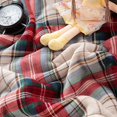 thumbnail image 6 of Tgbvmt Double Flannel Blanket, Lamb Fleece Thermal Blanket, Thickened Winter Bed Cover, Soft and Cozy, Available in Red and Green Colors, Perfect for Cold Nights, Winter Comfort, and Holiday Gifting, 6 of 7