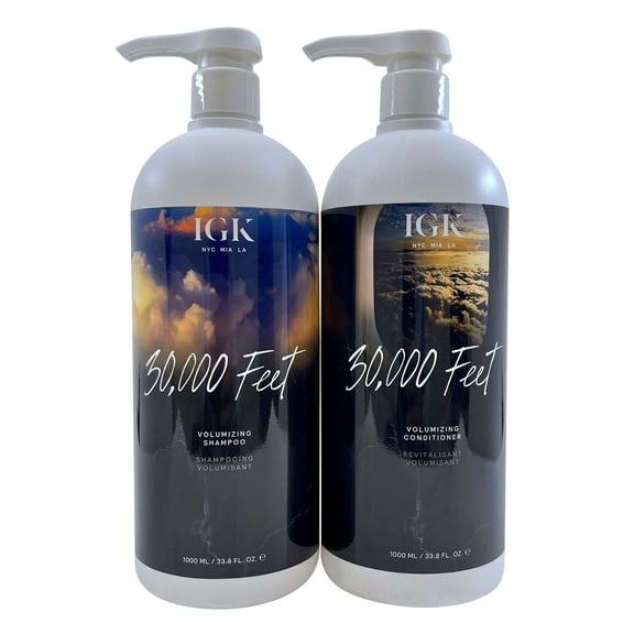 IGK 30,000 Feet Volumizing Shampoo & Conditioner Set 33.8 oz Each