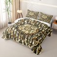 thumbnail image 3 of Feelyou Camo Dripping Soccer Twin Quilt Set for Boys, Camouflage Sport Twin Coverlet Set, Brown, 2pcs, 3 of 7