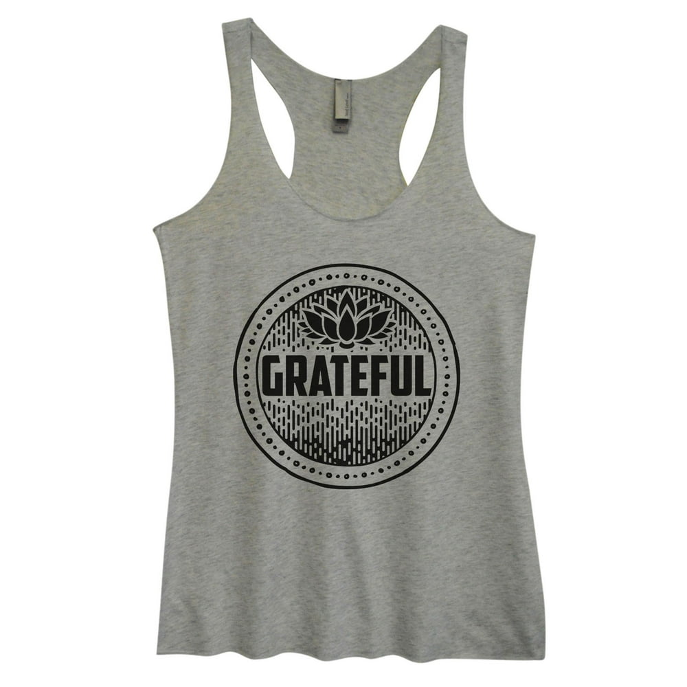 Funny Threadz Women’s Cute Hippie Triblend “Grateful