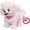 White-Pink, variant on AsdQ Realistic Wuffy Robot Dog, Dress Up Realistic Stuffed Animal Dog, Interactive Robot with Touch Sensing Voice Mimic Licking Motion Leash Remote Soft Fur for Battery Powered
