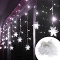 thumbnail image 4 of Luces Ventana Con Memoria Copos Nieve 96LED Duraderas Creativas para Navideña, 4 of 8
