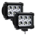 thumbnail image 1 of Faros Auxiliares 6 Led Cuadrados Metalicos Para Coche O Moto, 1 of 5