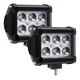thumbnail image 1 of Faros Auxiliares 6 Led Cuadrados Metalicos Para Coche O Moto, 1 of 5