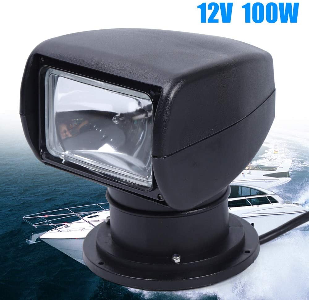 Boat Searchlight Boat Remote Control Spotlight Omnibearing Multi-Angled ...