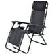 thumbnail image 4 of Costway Sillas de Gravedad Cero 2 Pzas, Reclinables Plegables para Patio, para Exteriores, Color Negro, con Portavasos, 4 of 7
