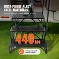 thumbnail image 5 of KFFKFF 3 Step RV Ladder 440 lb RV Step Railing Carbon Steel RV Trailer Camper, 5 of 9