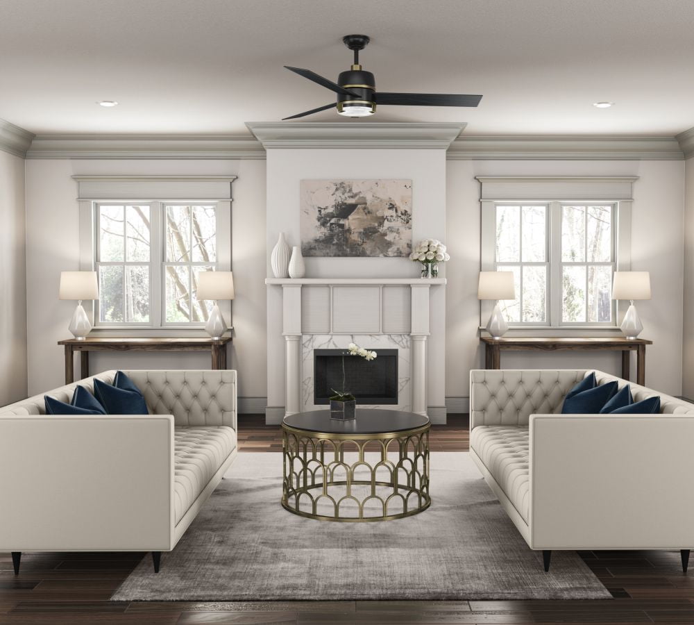 Hunter Fan Company Bureau 60″ Indoor Ceiling Fan w/ LED Light, Matte Black Sansujyuku sansujyuku.com