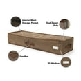thumbnail image 3 of Covermates Keepsakes - Underbed Storage Bag - ID Window - Reinforced Handles - Indoor Storage, Brown Heather, 3 of 5