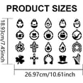 thumbnail image 2 of St Patrick's Day Earrings Stencils 11.7×8.3inch 20 Patterns Top Hat Lucky Shamrock Large Clover Theme Templates with Paint Brush for DIY, 2 of 9