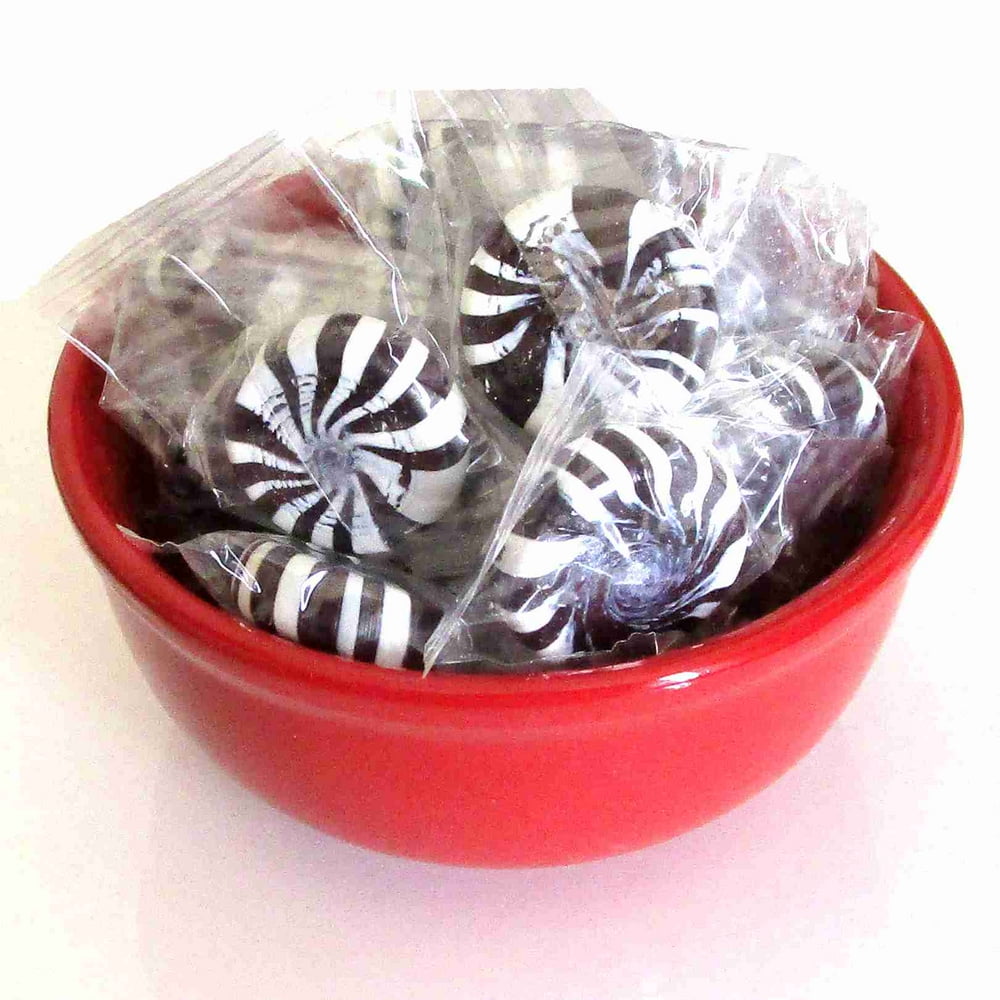 Licorice Starlight Mints Bulk Wrapped Hard Candy 2 lbs.
