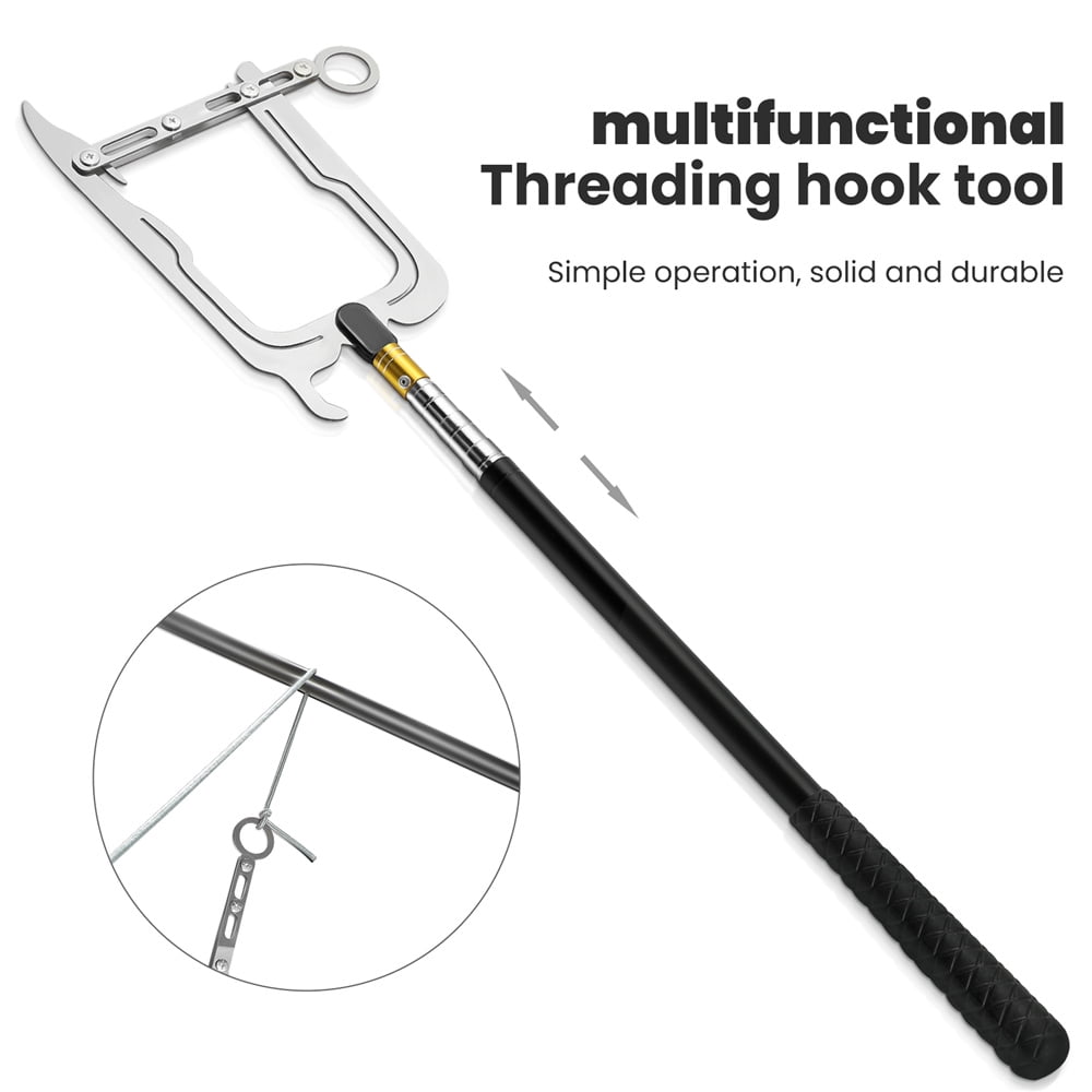 Free Shipping+In Stock Details about   TEEPOR-Easy Long-distance Threader Boat Hook and Rope 